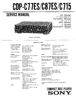 Sony CDP-C715 - Service Manual 